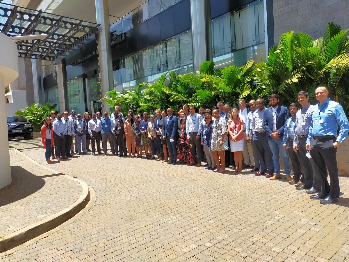 KropffMartin's tweet photo. An inspired and happy team together in Nairobi: 57 in-person &amp; 67 virtual collaborators launching the new @CGIAR Regional Integrated Initiative #UkamaUstawi on diversifying agri-food systems for Eastern and Southern Africa https://t.co/bEWjQYl4Mm https://t.co/kI7J6KdKoc