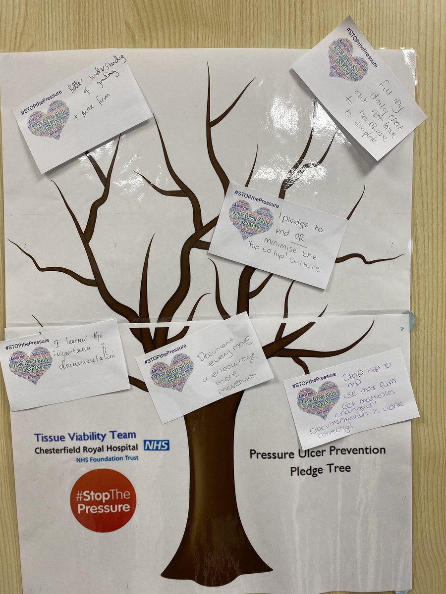 Great discussion at our Pressure Ulcer Study day with delegates pledging one thing to change in practice #stopthepressure