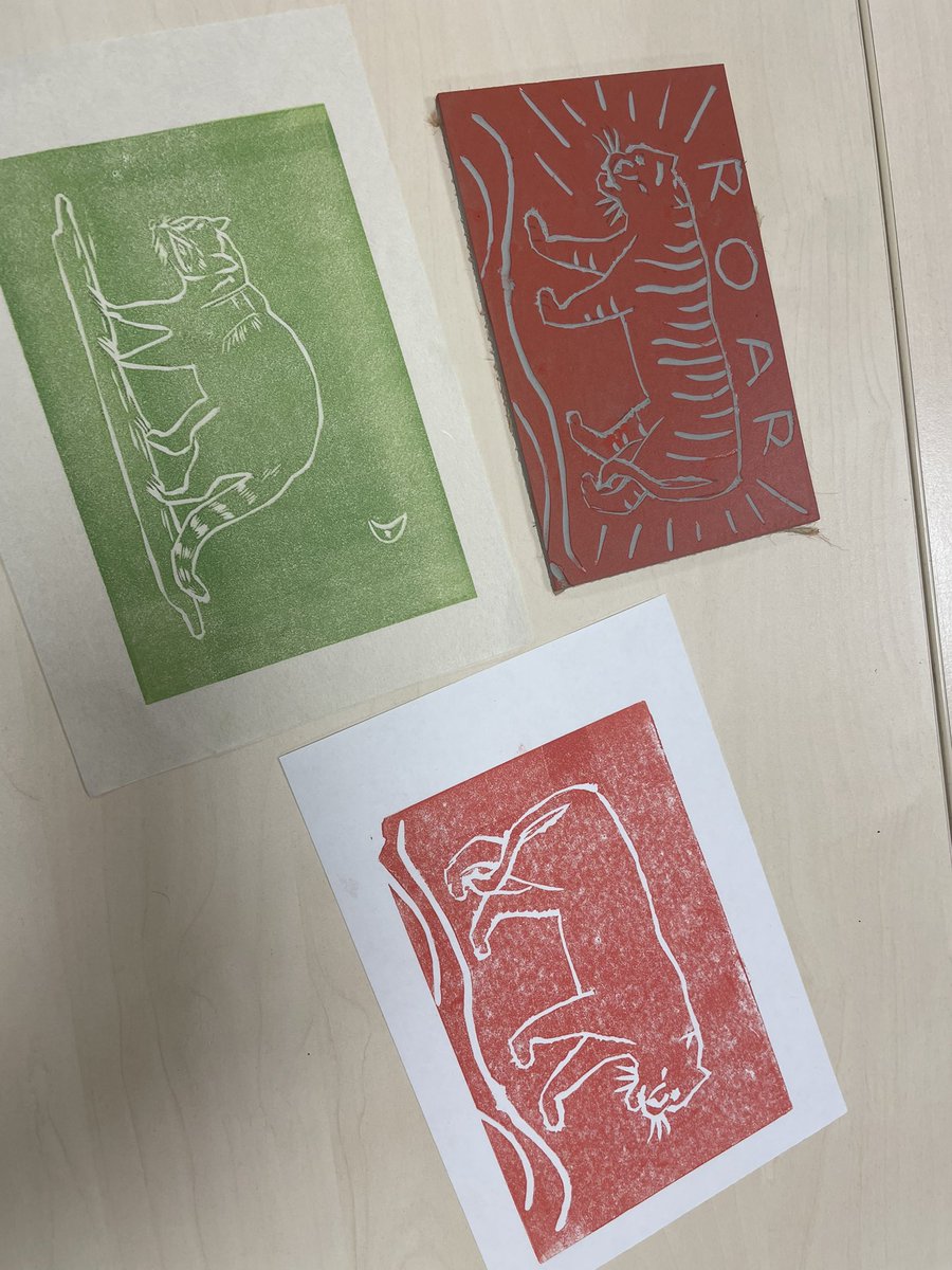 nclliboutreach's tweet photo. Today was the last #GetCreative session for this year! @StudentsNCL got to look at the work of #ThomasBewick and #JosephCrawhall before working with @NorthernPrint to create their very own print 

See some of their creations below 👇 https://t.co/47B1KjYqnr