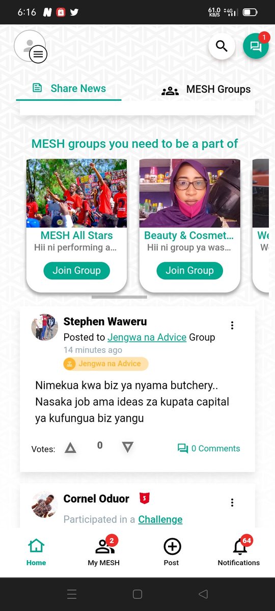 Shann_099's tweet image. Pale MESH we are at 70K Meshers or Community. The society is growing big day by day. 

Alot of individuals are getting to join opportunity creating jobs where they share ideas on their businesses.

Click here to join
mesh.life/?utm_source=SH…

#SisiNiMESH