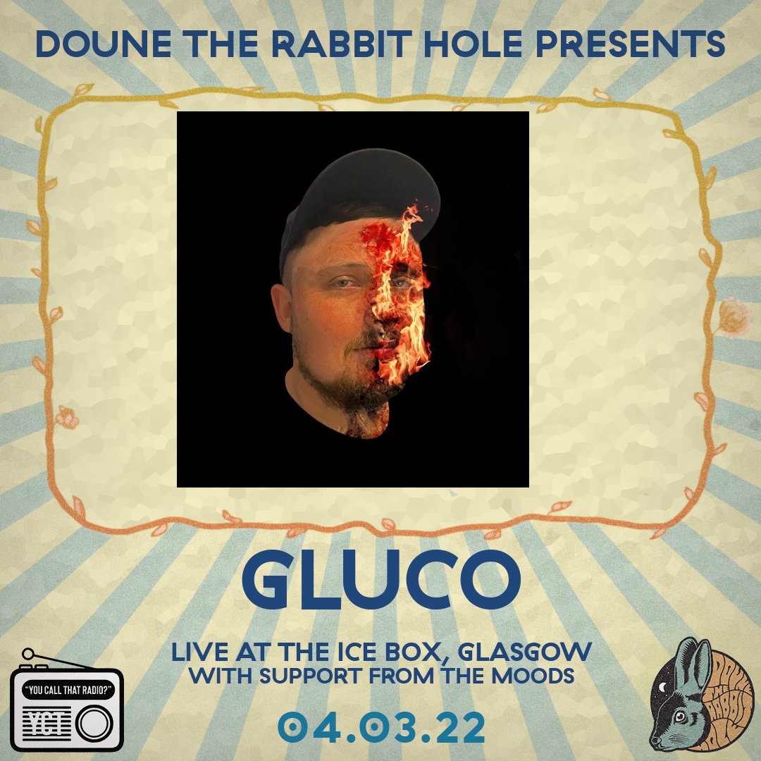 Delighted to welcome @BIG_GLUCO onto Friday night's gig at @IceBoxGlasgow alongside @themoodsmanc & Tickle McNicol as we begin 'The Road to Doune' . We will be announcing another special guest during tonight's YCTR show at 7pm. Get your tickets here >>> event.wescantickets.com/gr_qrEifMxqJg