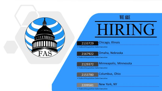 TheFASTeam's tweet photo. THE FAS TEAM IS HIRING! Are you self-motivated, driven, and looking for your next career opportunity? Do you have what it takes to be apart of the elite Federal Acquisition Squad! Apply today!  #ATT #ATTFAS #FASMAS #FASEAST #FASWES https://t.co/aBVg8W1tkH