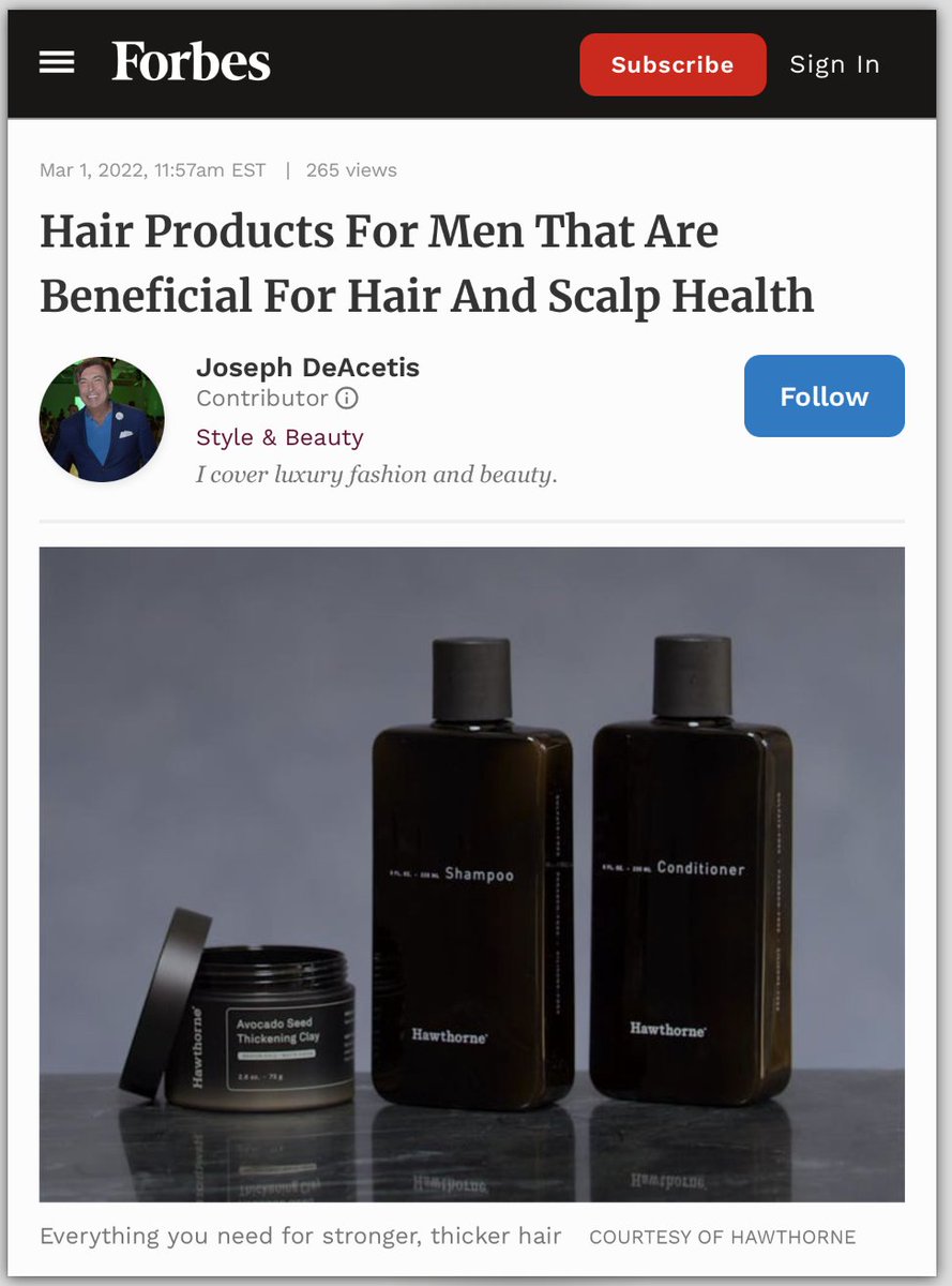 Our Thickening Hair Set is one of <a href="/Forbes/">Forbes</a>' best men's products for your hair and scalp health: "Everything you need for stronger, thicker hair." Give life to your hair with this easy 3-step routine: hawthorne.co/collection/hai…