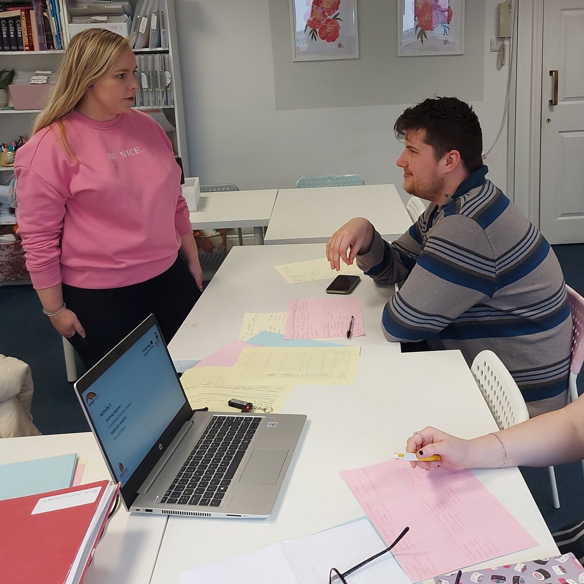 WSX_YoungEntrep's tweet photo. A great training self-employment day in our #speedyouup Camberley hub #workshop with 2 fab learners Josh and Kaye! @WSXEnterprise @Surreyheath @SurreyCCCareers @SurreyCouncil @Inspiring_Ent https://t.co/DWsQaMOsrj