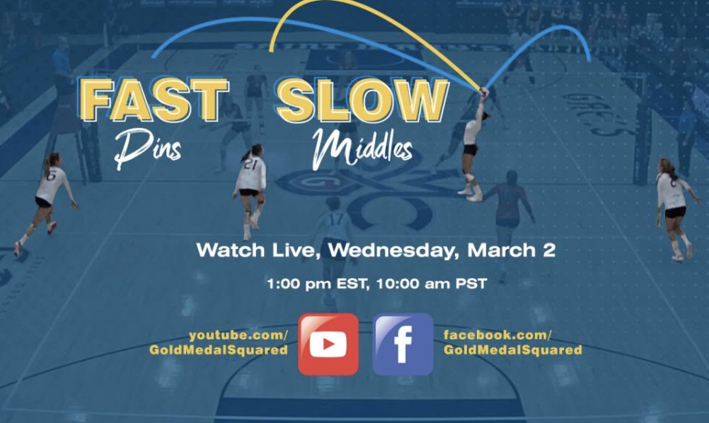GMSvolleyball's tweet photo. Join us to break down the advantages of slowing down the middle attack tempo. We'll have videos, charts, and more. Live Q&amp;A throughout the broadcast today at 1 pm EST / Noon CST / 10 am PST on https://t.co/pP7PoEJBMj.

#GoldMedalSquared #GMSLIVE #GMSVolleyball #GMSPlus https://t.co/TkcUcd6cbJ