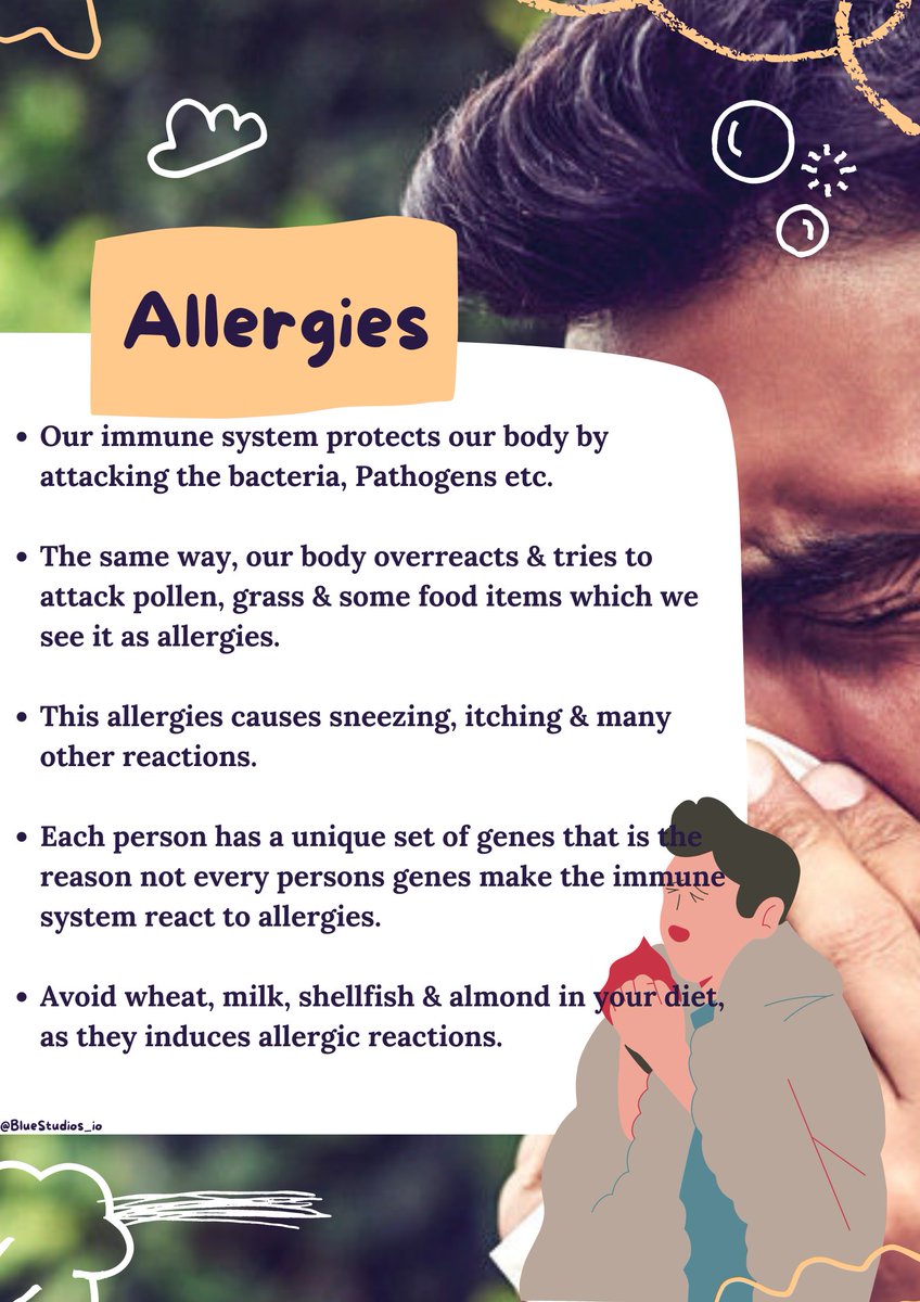 Do you know about, Allergies !?
Day45,
#BellaChallenge 
<a href="/BlueStudios_io/">Blue Studios Labs</a>
@bluestudiosNFT
#NFTCommunity 
#Learn2Earn