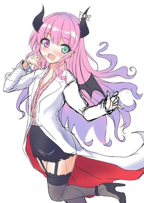 ちょこ先生の格好をしたルーナ姫
雑だけどイメージです 