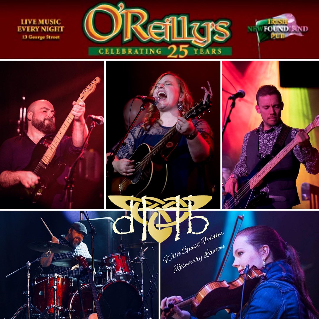 St. John's, Newfoundland! Let's practice for St. Patrick's Day! We're excited to return to <a href="/oreillys_pub/">O'Reilly's Pub</a> March 10th-13th w/guest fiddler <a href="/Rosemarylawton/">Rosemary Lawton</a> Check out oreillyspub.com for a list of performers &amp; set times, details &amp; links to reserve tix for Thurs &amp; Sun events!