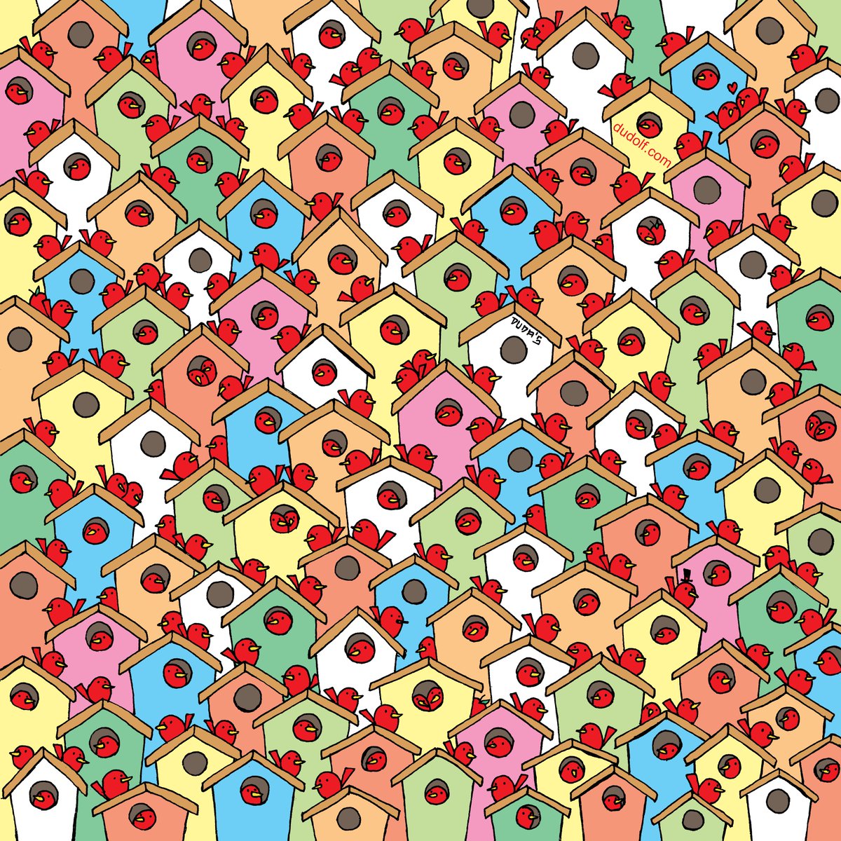 camobscura's tweet photo. Hidden somewhere in amongst the cute red birds are three apples, but can you find them? 🍎
@thedudolf
#hidden #hideandseek #findtheapples #Dudolf #dudas #wednesday #wednesdayvibes #wednesdaymood https://t.co/pNdhBp97Y8