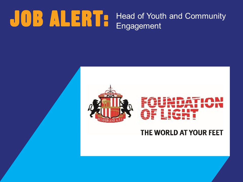 Head of Youth and Community Engagement, <a href="/SAFCFoL/">Foundation of Light</a> , £28K - £38K

vonne.org.uk/jobs/head-yout…

#CharityJobs #NorthEastJobs #SunderlandJobHour