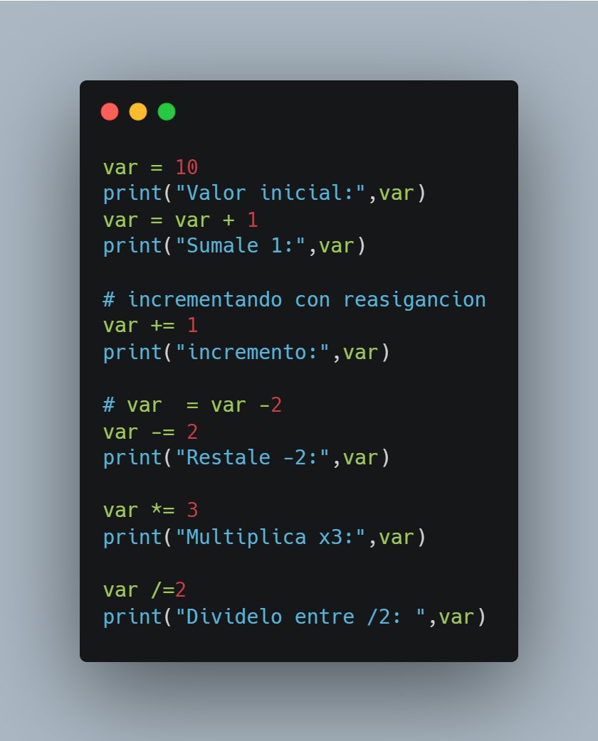 Juanmoney10's tweet image. Asignacion en Python
#cursopython #Tutorialpython