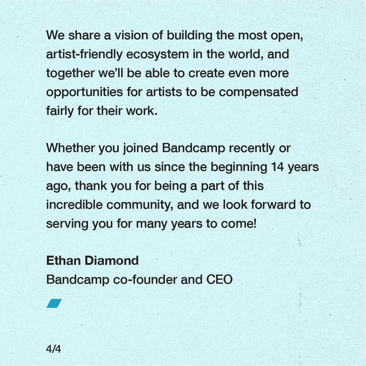 Bandcamp's tweet image. Bandcamp is joining Epic Games! Read more here: blog.bandcamp.com/2022/03/02/ban…