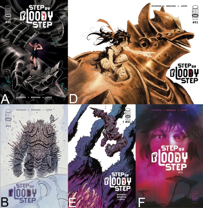 STEP BY BLOODY STEP #1 - our silent epic's debut is being reviewed as:
10/10 - 
@ComicsBookcase
 10/10 - 
@BigComicPage
 
10/10 - 
@ComicBook
 
9.5/10 - 
@AIPTcomics
 
9.5/10 - 
@TheComicon
 
9.5/10 - 
@GeekdOutDotCom
 
9.4/10 - 
@blacknerdprobs 

#comics #ncbd #fantasy 