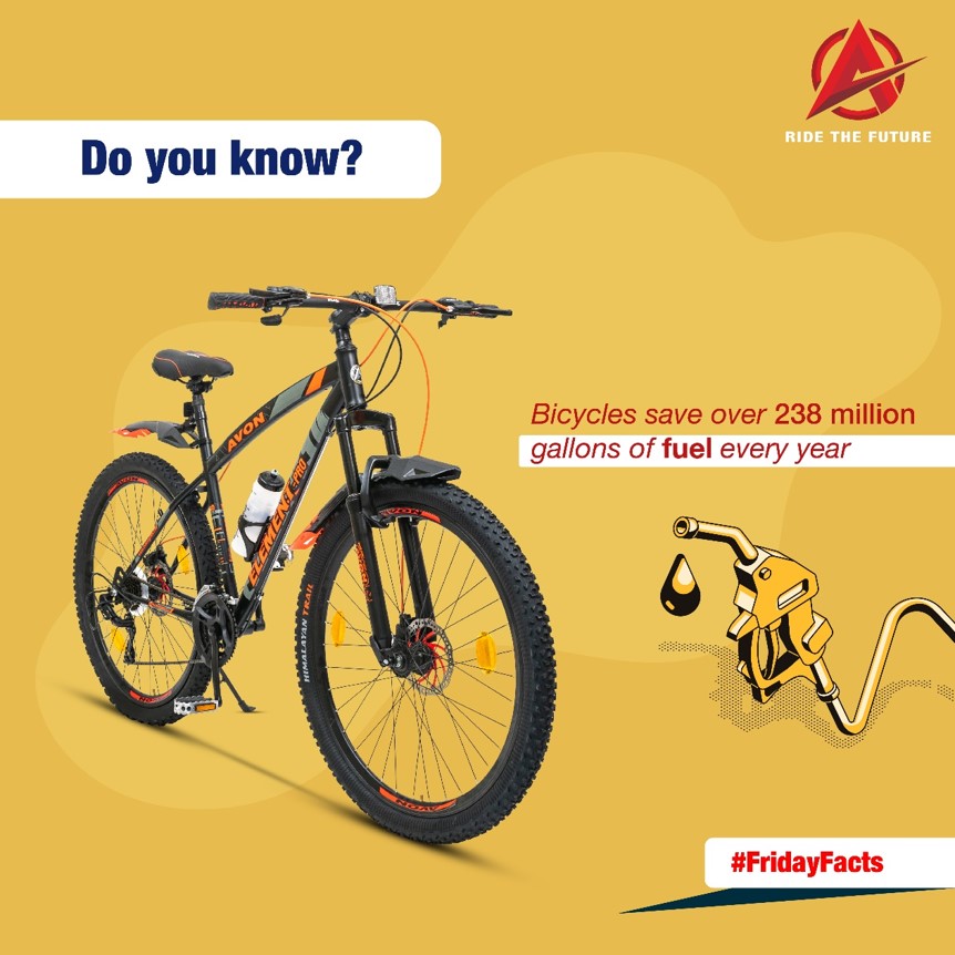 AvonCyclesIndia's tweet photo. Cycle up your knowledge to ride the future with #FridayFacts. 

 #AvonCycles #Avon #AvonIdea #AvonCycles #Cycles #HealthyLifestyle https://t.co/VJfdBvFWhv