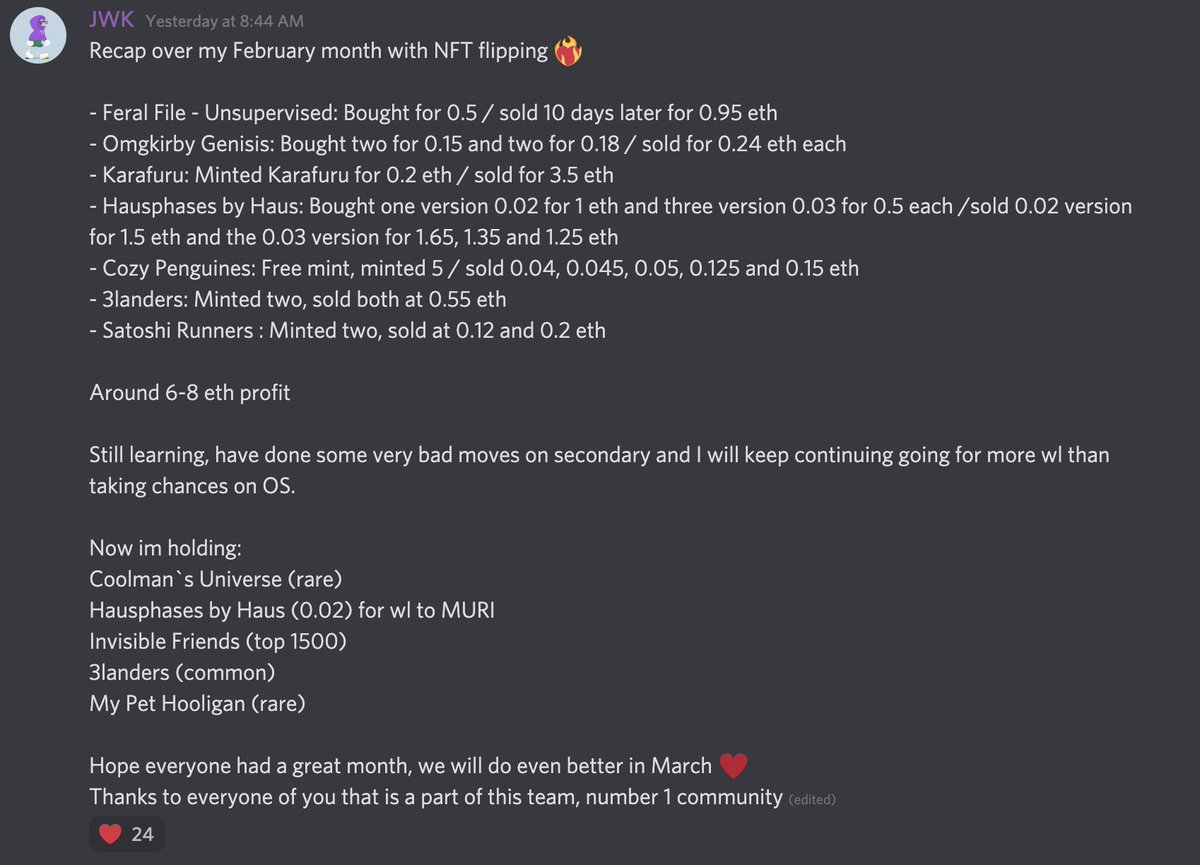 JWKIDA8's tweet photo. Profit from February, follow me for tips and tricks
I will give away 0.1 to one that RT this post
(will post proof) 
The winner will be picked 10th march https://t.co/HxrEXvSKOE