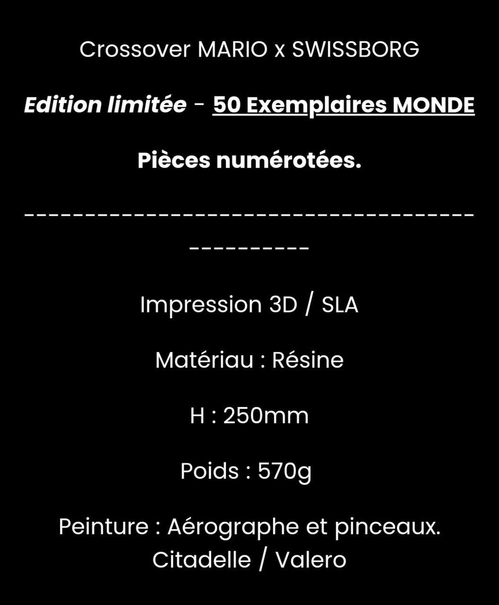 SwissBorgMania's tweet image. Avec l'aide d' #Overcut nous organisons un #Giveaway 🎁 pour gagner :
1 figurine #Mario x #SwissBorg 💚 numérotée 00/50
Taille 25cm + 30 $CHSB ✅
--
Tirage au sort le 9 Mars, pour participer :
- Follow @Overcut_Studio &amp;amp; @SwissborgMania 
- Tag 1 ami en commentaire
- Like + Retweet