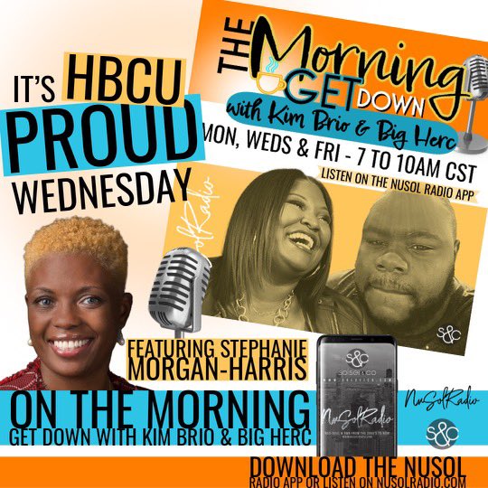 Join us this Morning on <a href="/nusolradio/">WSOL-DB Chicago NuSol Radio</a> where our special guest for HBCU proud Wednesday will be none other than @AllAboutKids8!!! Tune in from the app or listen at Nusolradio.com