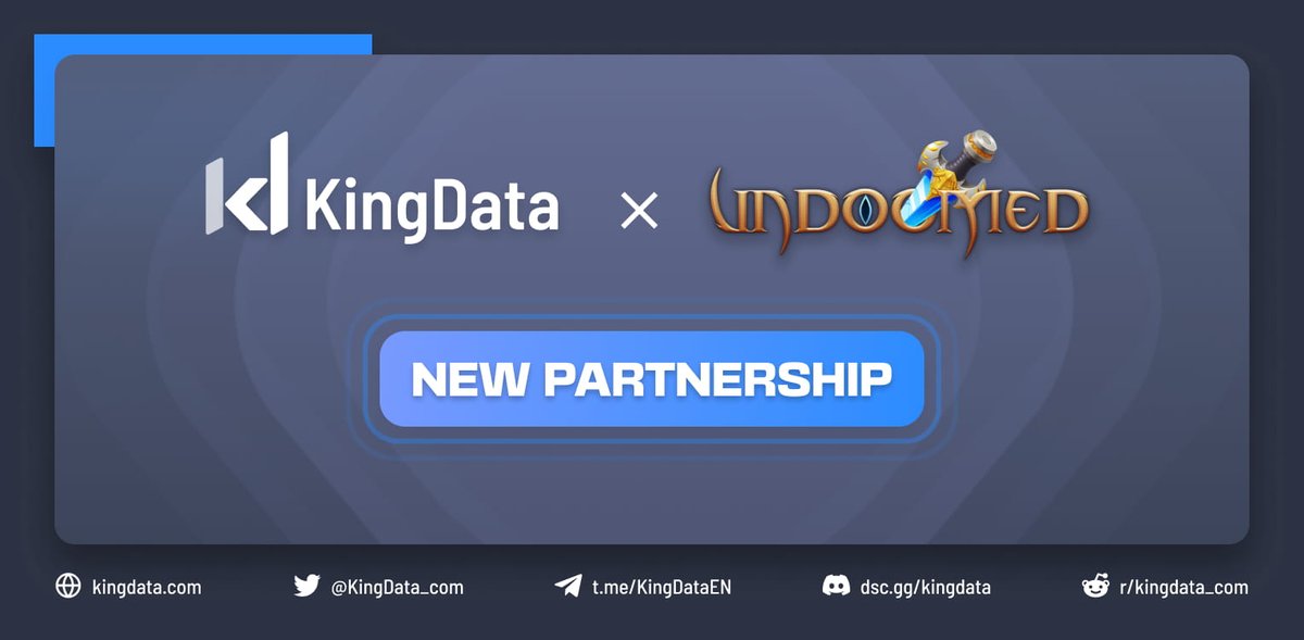 KingData_com's tweet photo. 😎 We are proud to announce a strategic partnership with #Undoomed, a #PlayToEarn strategy #crypto game by @CroesusCrypto_ with fair and balanced tokenomics that is going to redefine #GameFi.

👉 Learn more: https://t.co/jnl5foantt

#KingData #P2E #PlayToEarnGame #P2Egame https://t.co/iTybVBiyaq