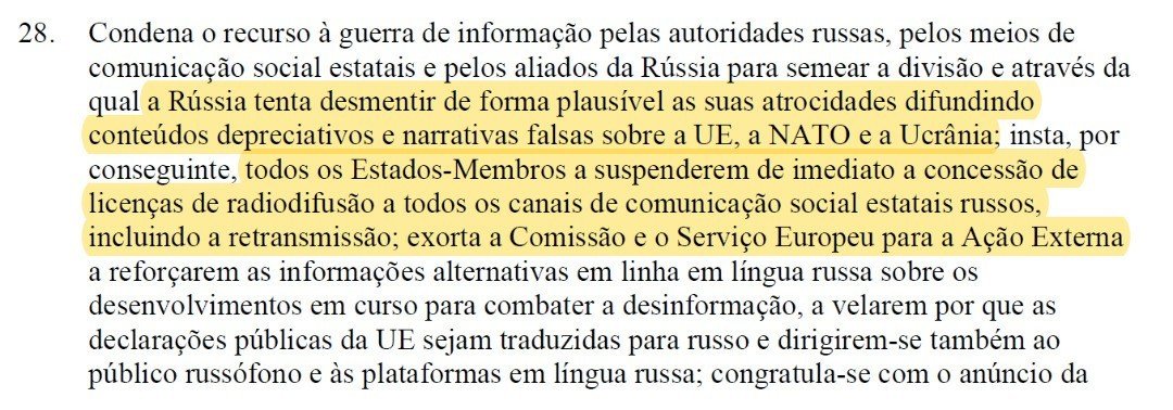 artigo464's tweet photo. Imprensa: "@pcp_pt votou cotra o voto de condenação de #Putin."
O voto de condenação: incentivos e financiamentos à #Guerra, à #censura da @RT_com e #Sputink e ao pensamento único. Além disso só condena um lado dos confrontos quando deveria condenar os dois lados. https://t.co/RV3qLAa1PD