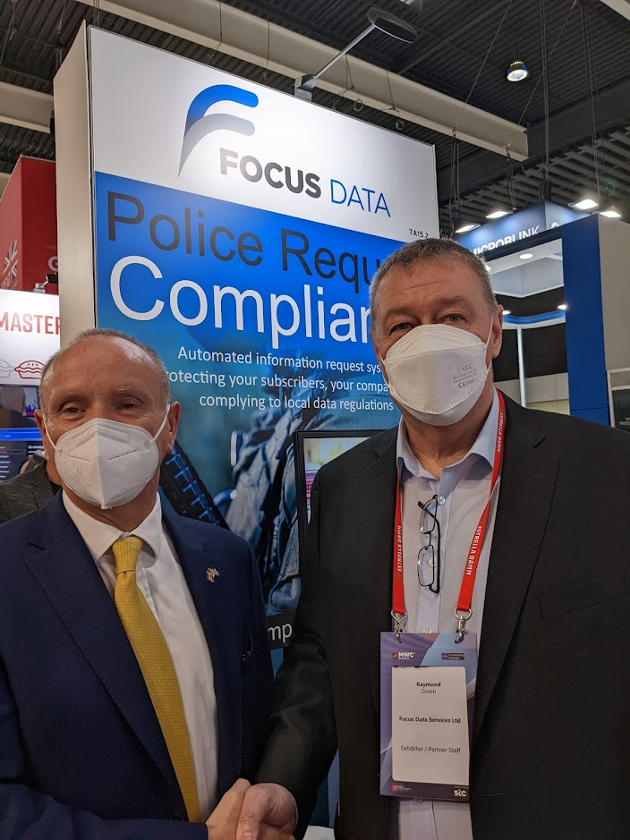 TFSUK's tweet image. .@FocusData112's system is driving efficiency by automating 95% of all legal responses - incredible displays of #UK #innovation being shared with @MinFreerHMG at #MWC22!

📍 Stand 7A15.2
