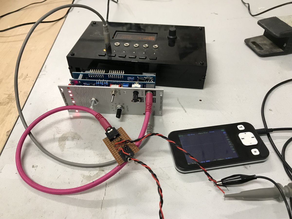 thefuturesonic's tweet photo. Final stages of Turing Machine build, finished up last night with Bristol Communal Modular at Bristol Hackspace.

#musicthingmodular #diysynthesizer #eurorack #eurorackmodular #diyelectronics #diymodularsynth https://t.co/vS6LC7nSb8