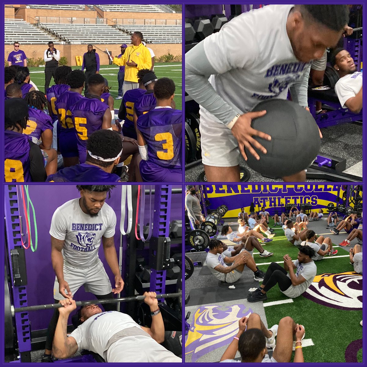 CoachJOdaffer's tweet photo. Go Tigers!
On #WorkingCatWednesday we want to celebrate the EFFORT our team is putting into practice and the weight room!
#DigDeep #RARE #PayTheFEE
@BenedictEDU @benedict_tigers https://t.co/b5jlXj0swI