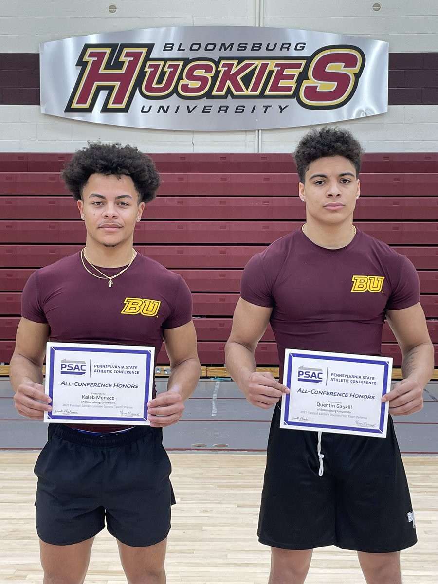BloomUFootball's tweet photo. Congratulations to Kaleb Monaco and Quentin Gaskill for their All-Conference Accolades for this past Fall.
#PSACfootball https://t.co/npsZQuHkJs
