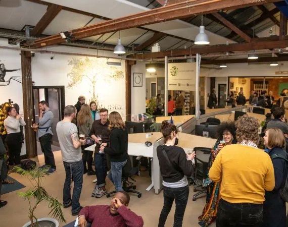 PMStudioUK's tweet photo. Join us in the Studio on Fri 4th March 5-6pm for First Friday! Meet some new people and find out more about Studio Resident @timkindberg's prototype Sust and Resident @EllieChads’s mini #TraceofUs exhibition. You can also join us online, find out more ➫ https://t.co/jxw7d0Jx9A https://t.co/jpwLRqCdR1