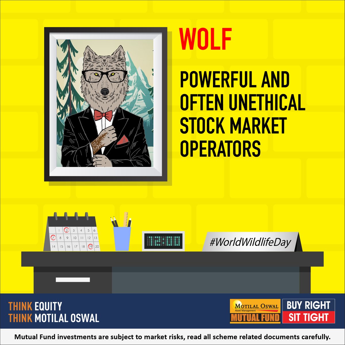 MotilalOswalAMC's tweet photo. The Powerful Wolf

#WorldWildlifeDay #MarketAnimals https://t.co/PtMatDTn9t