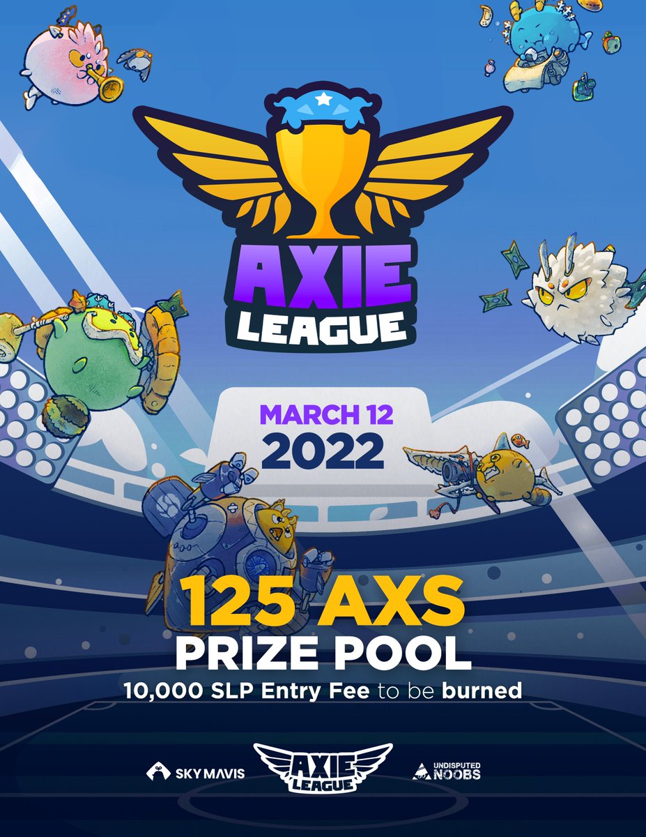 stevewoody82's tweet photo. #AxieLeague 

@AxieInfinity 

https://t.co/1hrhEYvkD5

Retweets appreciated to give everyone a chance to register. https://t.co/wOMoh0xoF9