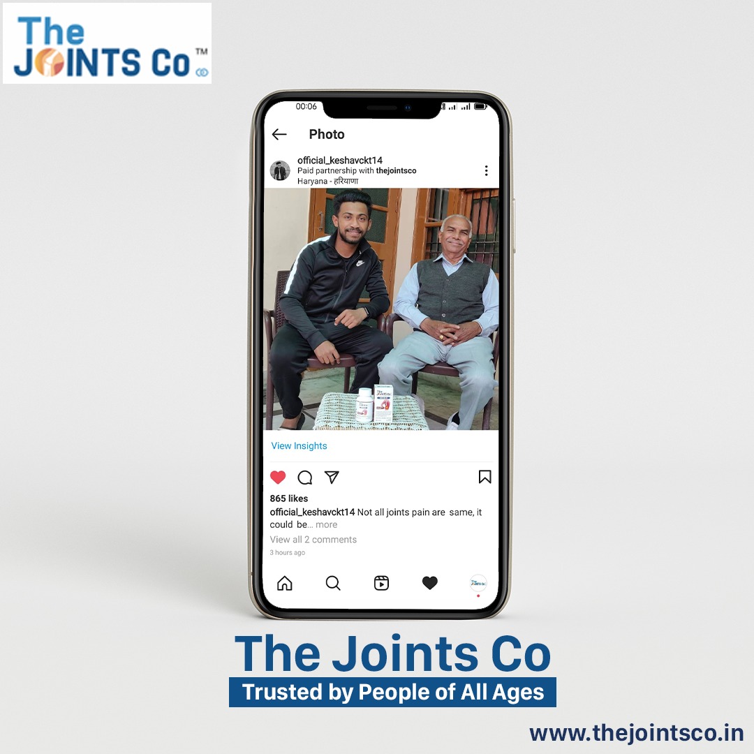 thejointsco's tweet photo. From Fathers to sons,Chachas to Bhatijas,Saas to Bahus,We are getting love from all corners of India.
The Joints Co provides a natural way to restore your normal lives from aching joints,back pains,arthritis.

#jointpain #jointpainrelief #joints #jointsupport #jointsupplement https://t.co/i1Wdg3viU7