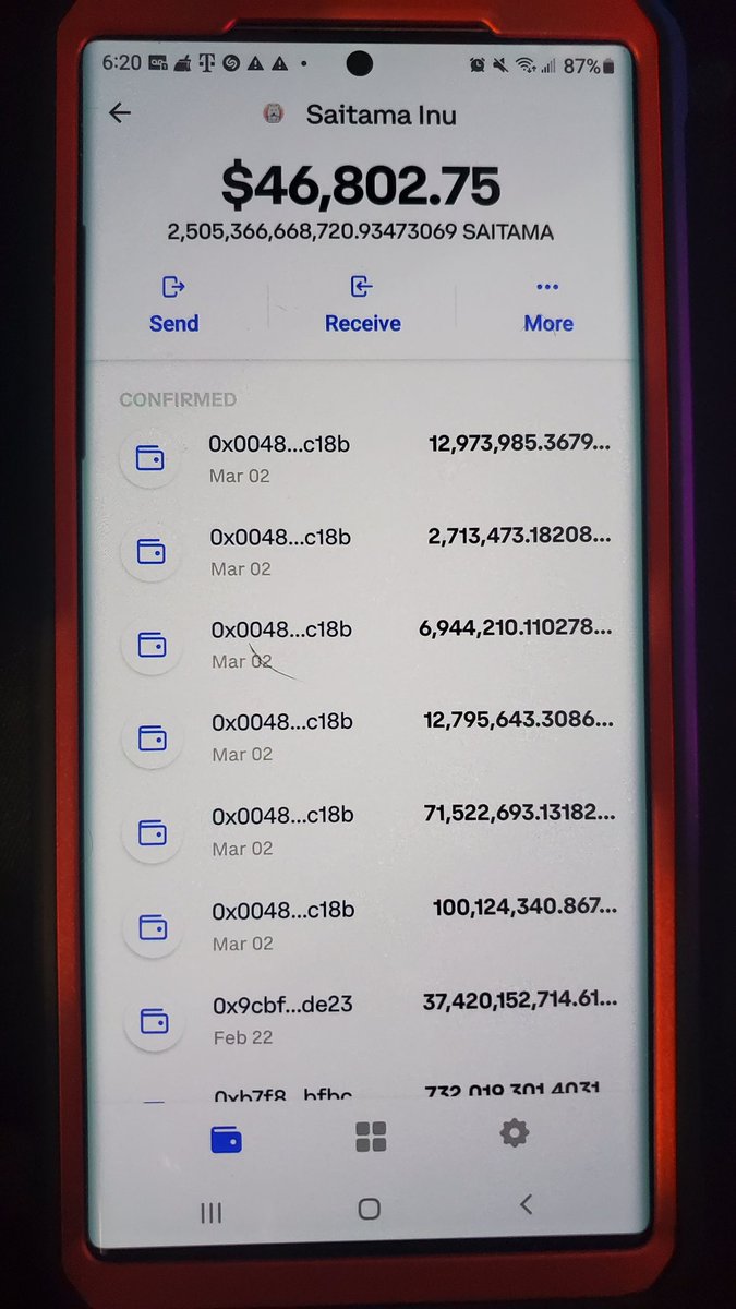 saitama_sage's tweet photo. This is incredible!! The user interface is sleek with smooth responsiveness. 6 transactions with a slippage of 1%!! Best of all, I started with .10 Eth, 6 swaps later I have .088 Eth left!! 
Gas is cheap!!
"Patience is bitter, but it's fruit is sweet."
#SaitamaMask #SaitamaToken https://t.co/hKONvJaRfQ