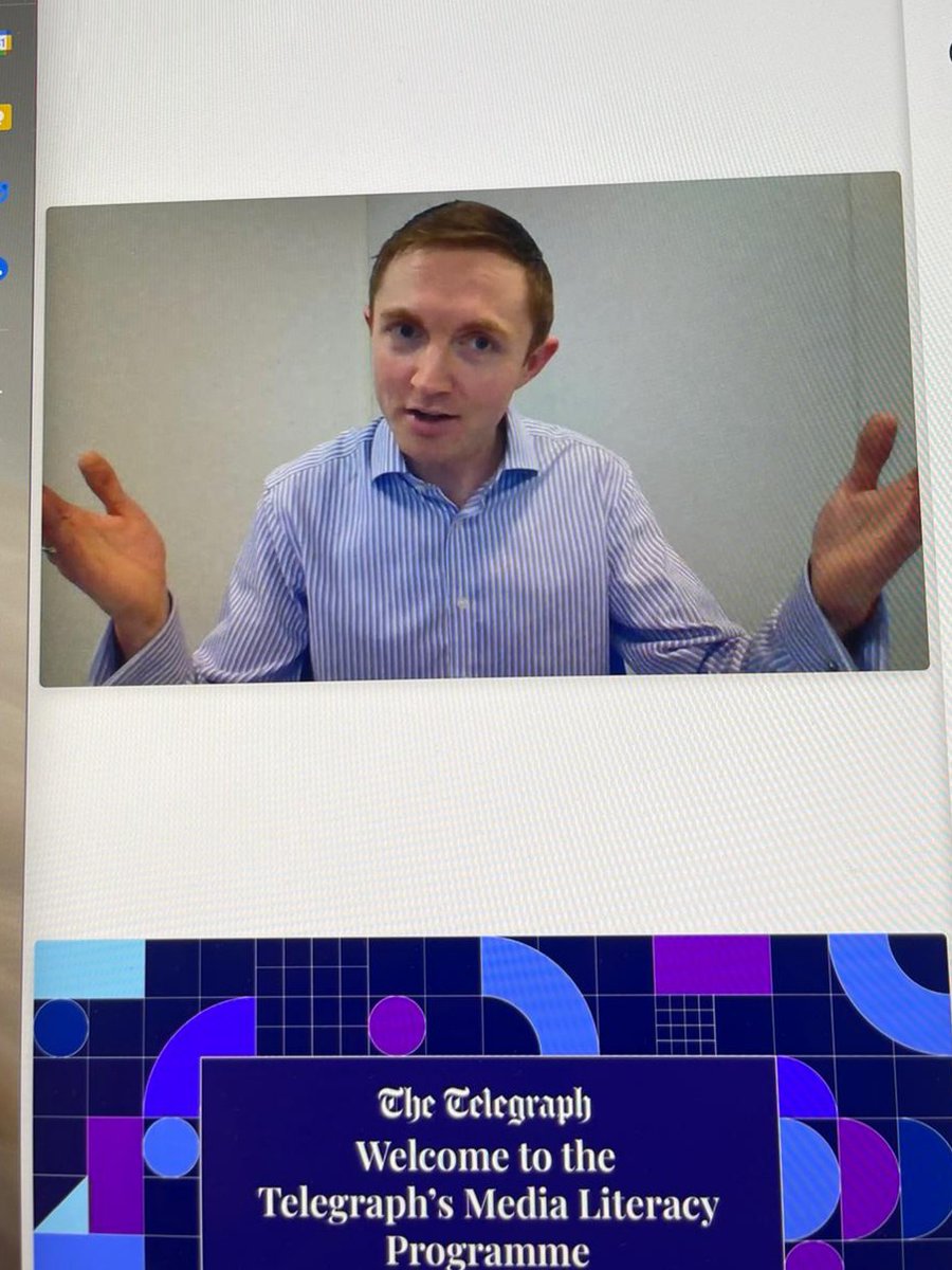 The moment we launched the <a href="/Telegraph/">The Telegraph</a>'s 2022 Media Literacy Programme - a really fab course to teach sixth-formers about journalism