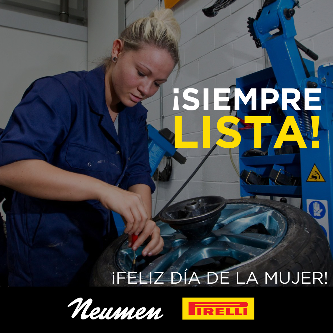 NeumenOficial's tweet photo. Saludamos a las mujeres en su día! Felicidades para todas ellas!! #neumen #Pirelli https://t.co/1Sj78ap0zu