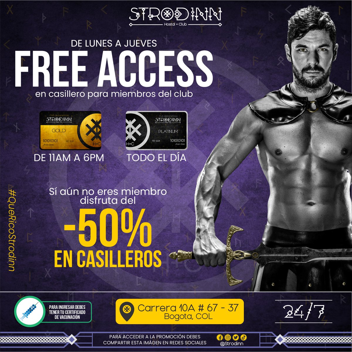 BogotaGayEvents's tweet photo. Obtén hoy el 50% de tu entrada compartiendo en tus redes las imágenes de la #TemporadaTierra ᛒ

Si eres miembro del club tienes #FreeAccess en casillero.

Adquiere tu membresía en https://t.co/FLrnQiPgIe 🏹 https://t.co/kEUuZppUUF
