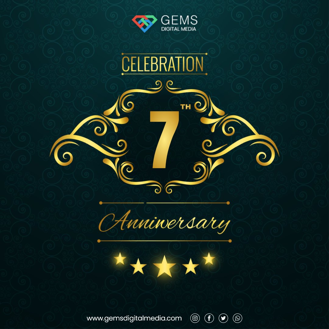 GemsDigital_IN's tweet photo. This year we are celebrating 7 years of  Gems Digital Media! We are thankful to the clients and employees that we have had throughout the years, and grateful to our team for their dedication, professionalism, and quality work.

#Birthday #Celebration #Anniversary #Gems #team https://t.co/peFNQv45Yh