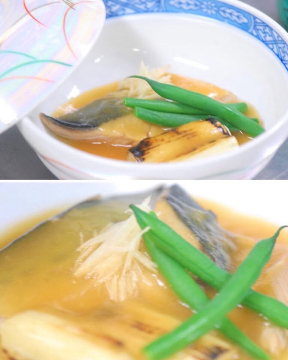 鯖の味噌煮 〆鯖 春菊としめじの胡麻醤油