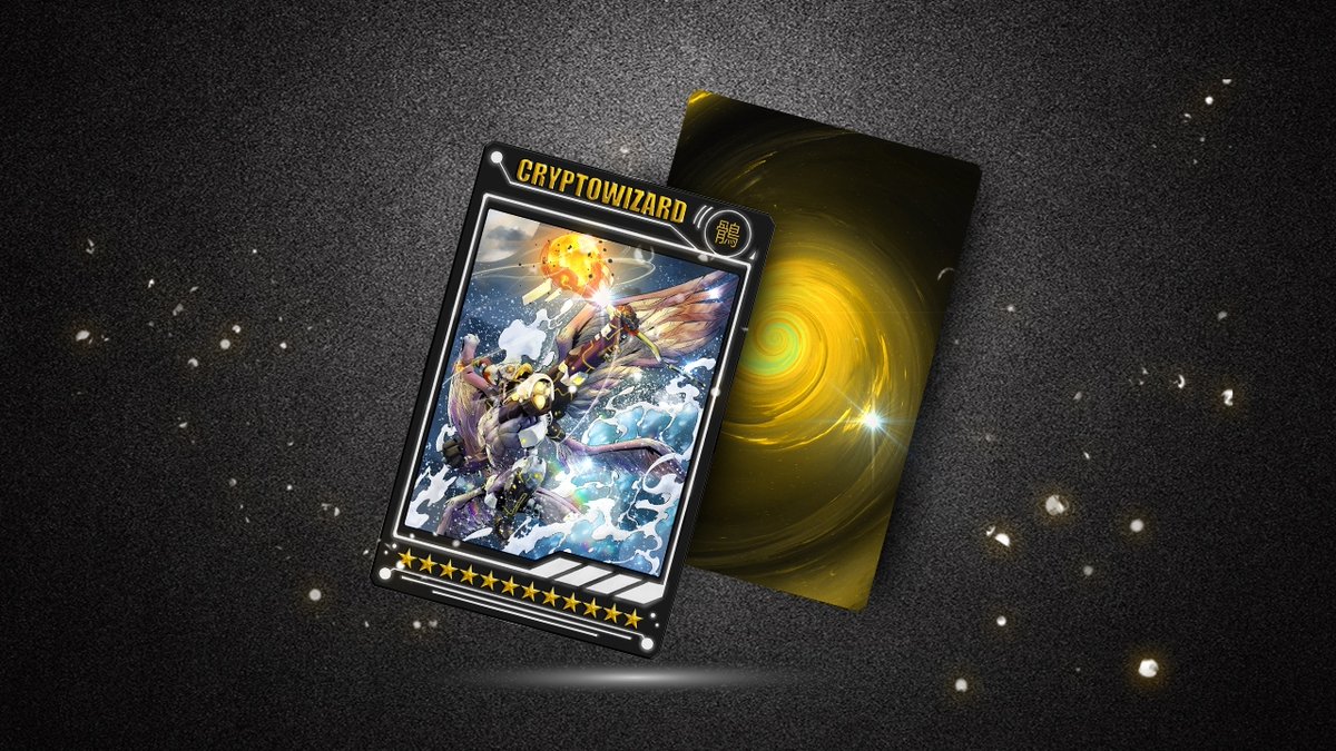 FalconsInu's tweet photo. It’s time for our 3nd #NFT influencer golden Card and it’s to @CryptoWizardd  🔥🔥

🏆 Third #Falcons influencers Card.
🏆 Called the sorcerer Falcon 🦅🧙‍♀️
🏆12 Stars ⭐⭐⭐⭐⭐⭐⭐⭐⭐⭐⭐⭐

It has the power of magic guessing the unknown 🚀

#FalconSwaps #Cryptowizard https://t.co/URNVph9lKP