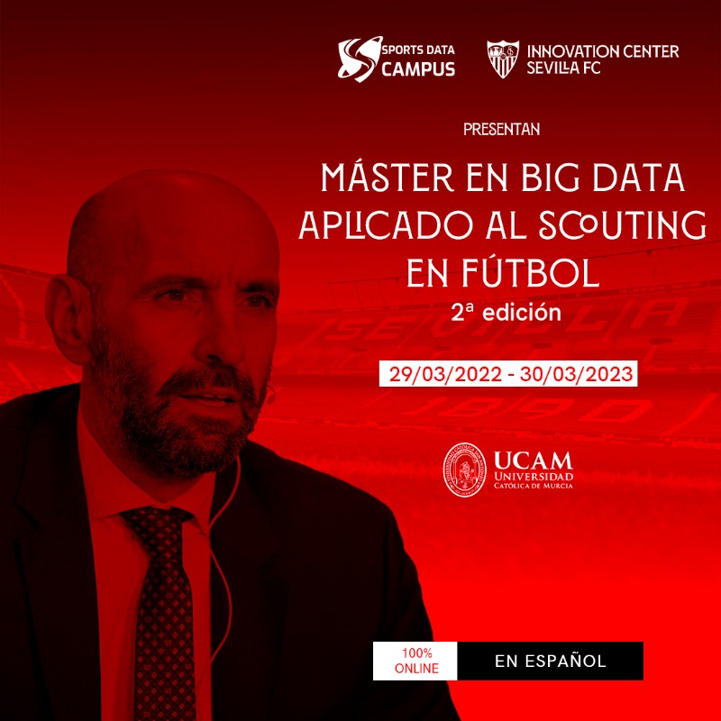 SevillaFC's tweet photo. ✍️ Ya están abiertas las plazas para inscribirte en el ‘Master en Big Data aplicado al Scouting en Fútbol’

Organizado por @SportsDataCamp y el #SevillaFC, donde contaremos con módulos impartidos con profesionales como @leonsfdo.

#MasterBigData  #WeAreSevilla