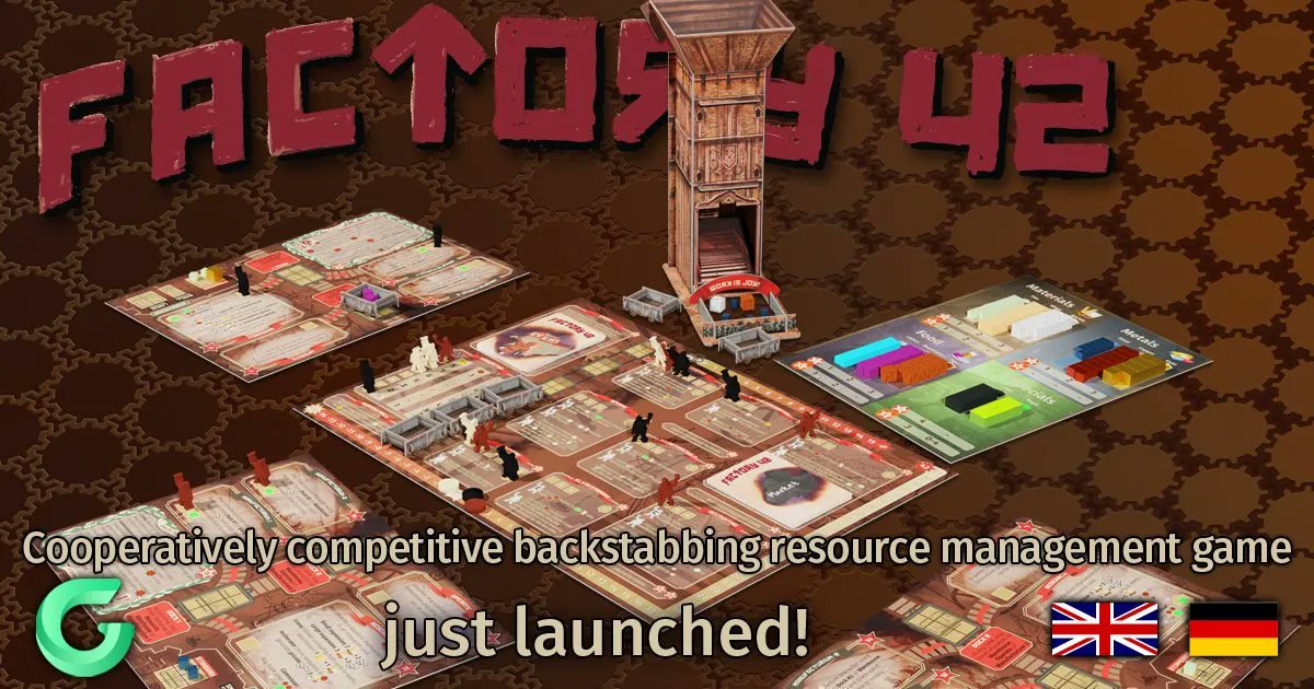 A little while ago I had a look at Factory 42 <a href="/DragonDawnProd/">Dragon Dawn Productions</a> when it was successfully funded on Kickstarter

buff.ly/35lpRhD

And it's back! With an improved version on Gamefound that you might want to check out!

buff.ly/3tGwR0T