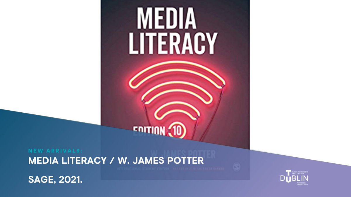 tudublinlib_'s tweet photo. Media literacy provides students with the skills necessary to navigate "the overwhelming flood of information" found in today’s media-saturated world. Available in the Library catalogue: https://t.co/wp7f0GtRBM
#Media #WeAreTUDublin #TUDublinLibraryServices https://t.co/JBQPhbAFDb