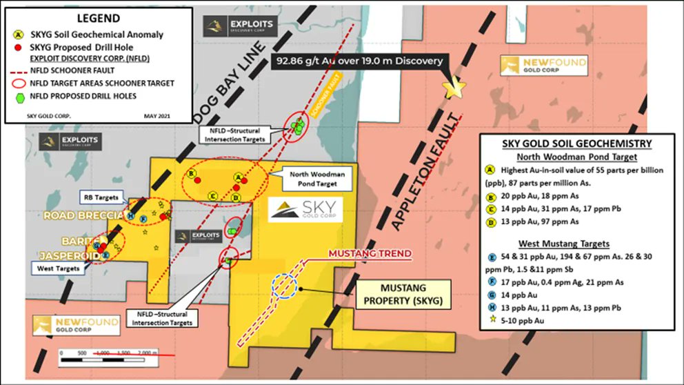 #PressRelease
SKY GOLD PLANS 2022 EXPLORATION ACTIVITIES ON THE MUSTANG PROPERTY, NEWFOUNDLAND
Read Release: buff.ly/3IBndCO
$SKYG.v
