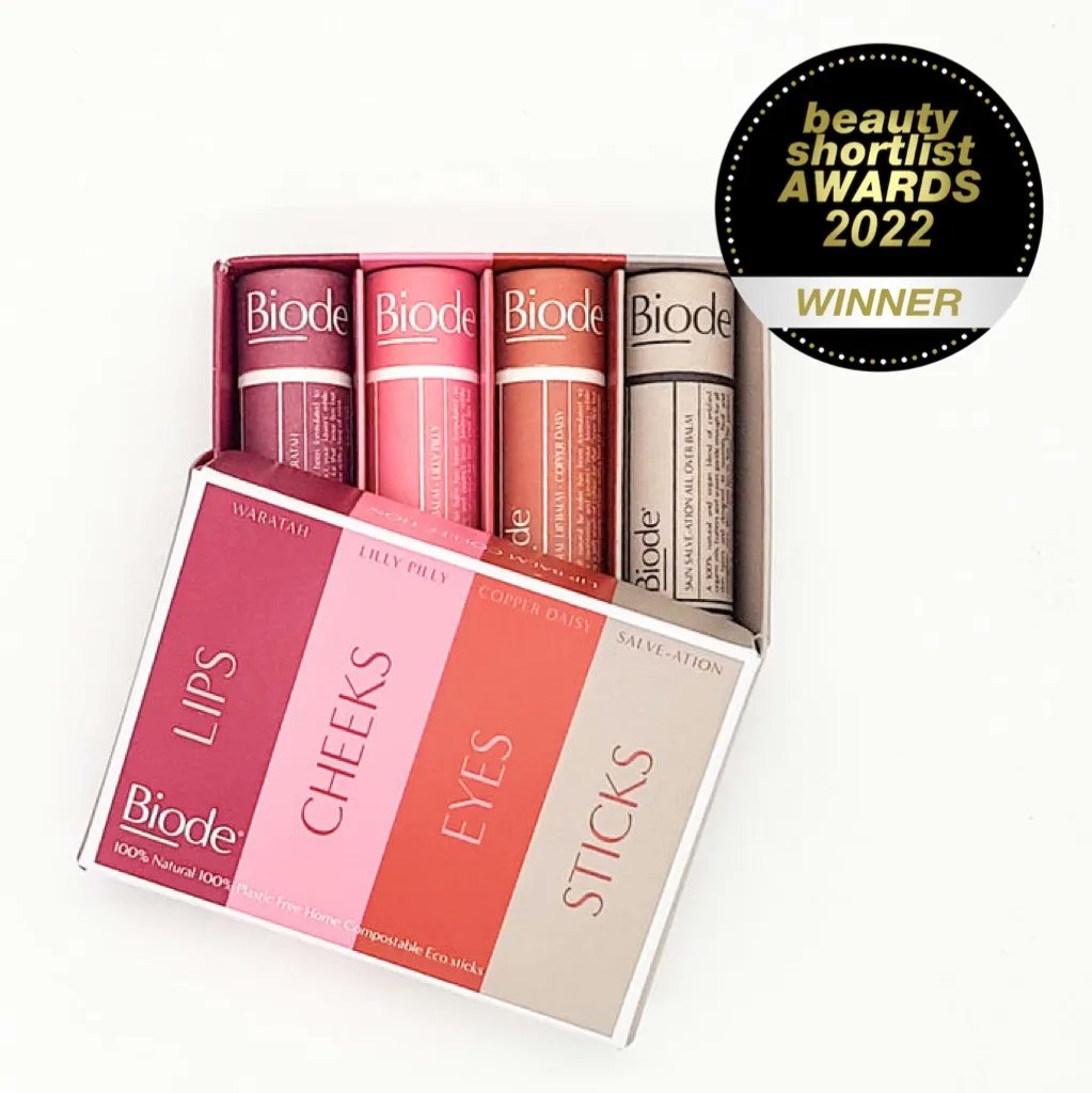 BeautyShortlist's tweet photo. NEW: BEST 100% HOME COMPOSTABLE BEAUTY PRODUCT – INTERNATIONAL
Biode Lip Balm Collection (Australia)
#Biode #EcoBeauty #EcoMUA #MUA #BSLawards22 https://t.co/HFZvJuB5zt