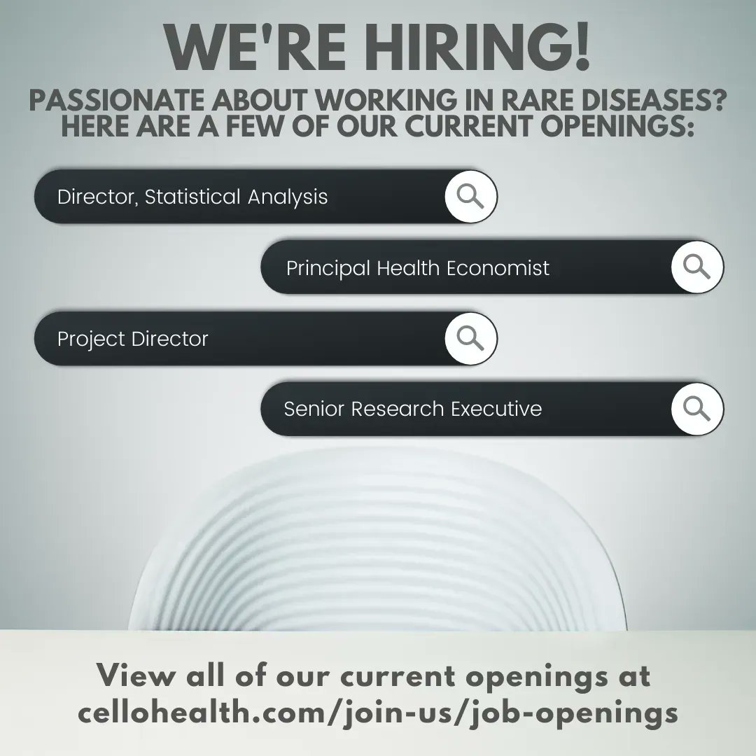 We’re hiring! Here are a few positions that we currently have available. Interested in learning more? View all our current openings at buff.ly/3M6owMh

#jobopenings #rarediseaseday #jobsearch #nowhiring #recruitment #jobsearch