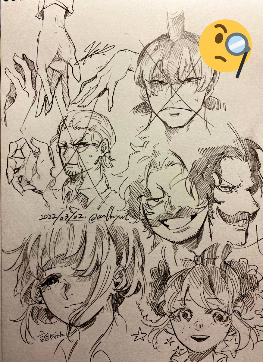 アナログらくがき✍
載せてないやつありすぎるんよな～😇 