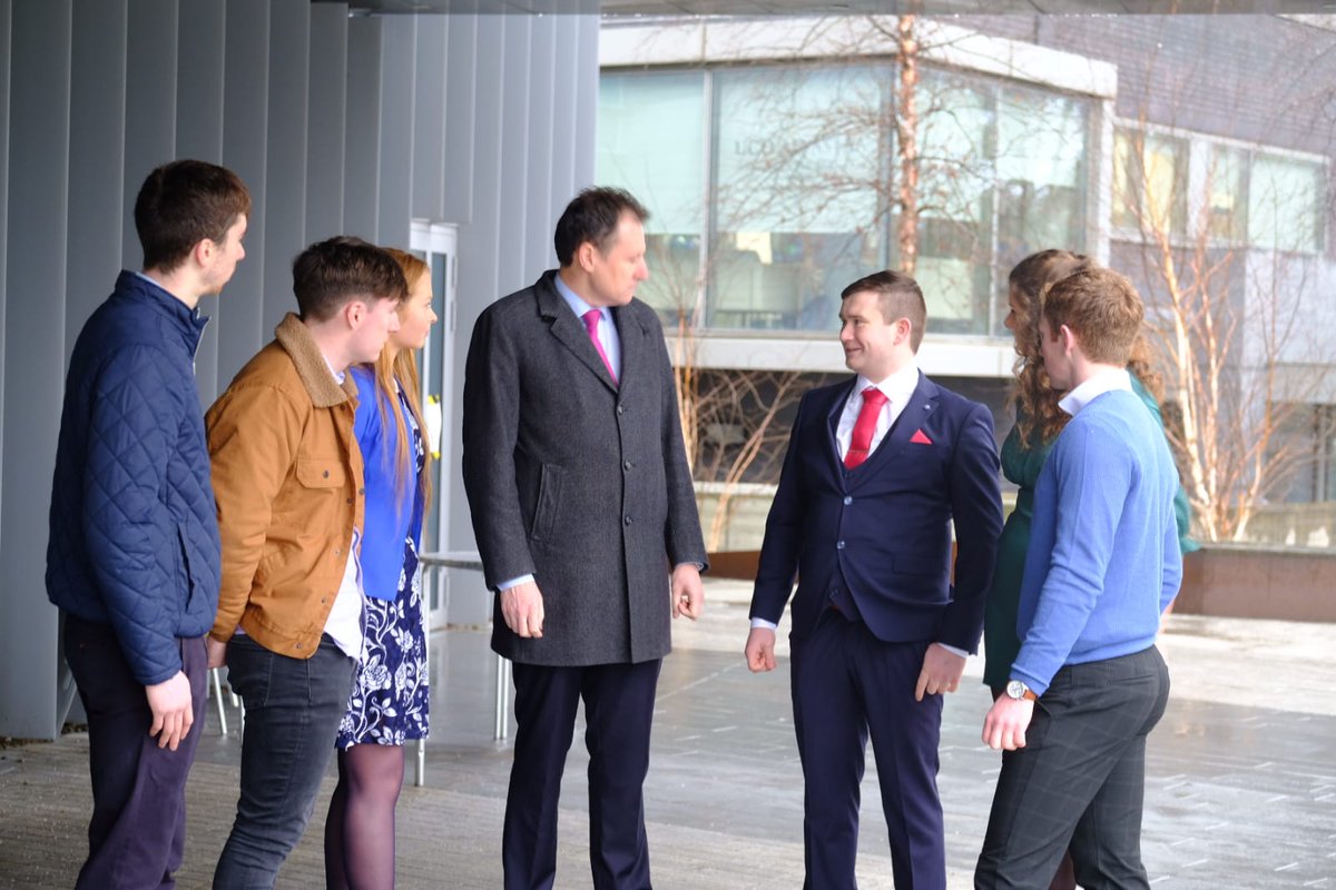 McConalogue's tweet image. Great to be back at my alma mater @ucddublin today to address the @UCD_Ag_Soc Careers Day.

These students are the engine room of the future of our great sector and will lead us through an exciting period ahead.