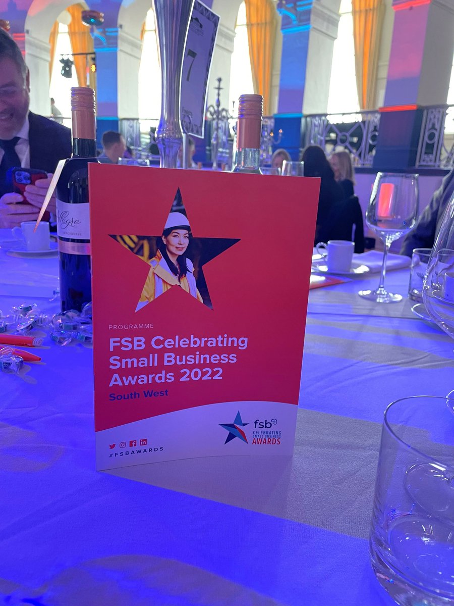 We're at the #FSBawards in Weston-super-Mare today nominated in the Family Business of the Year award 🏆 Fingers crossed🤞 #FSBsouthwest