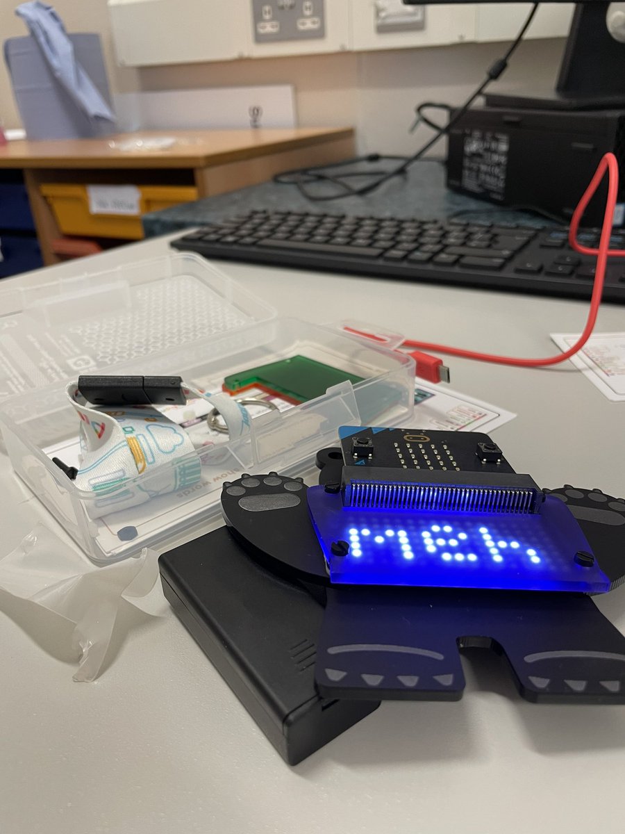 mathswithmandy's tweet photo. This is the chaos that happens when you introduce micro:bits to an unsuspecting maths classroom @stphilipsplains https://t.co/VffYklyDe9