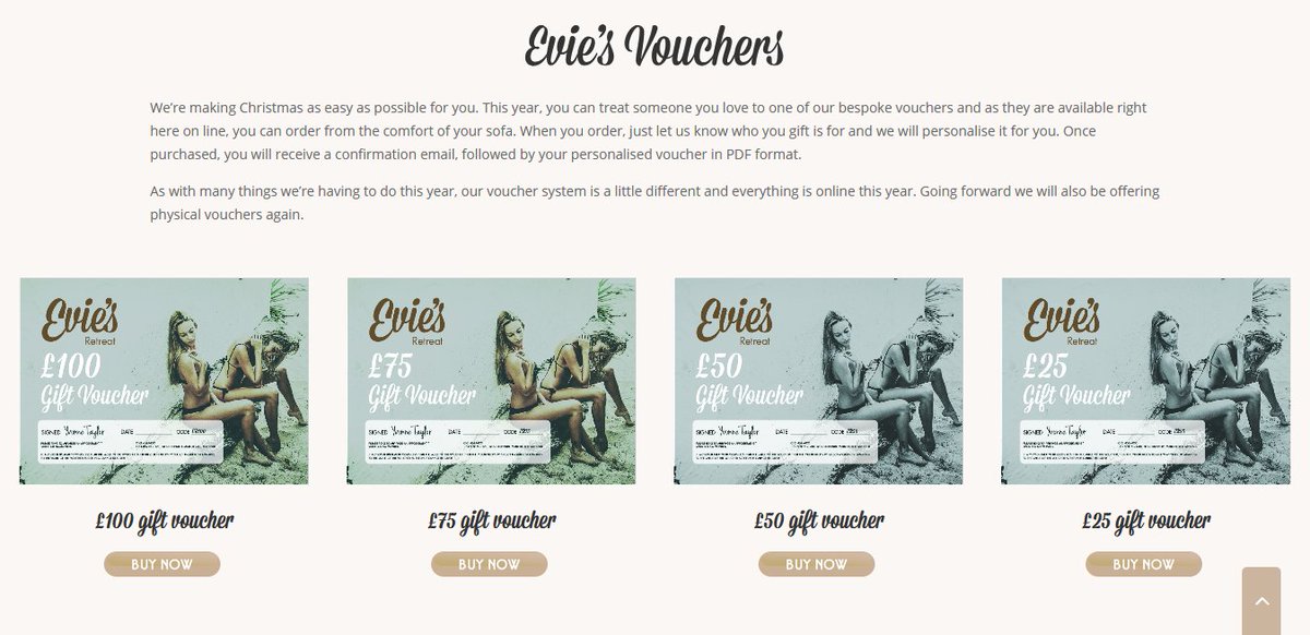 Updated info re our #giftvouchers.

Vouchers will be sent asap after payment has been received. BUT, vouchers requested &amp; paid for AFTER 5pm, will be sent the following morning. Vouchers paid for &amp; requested after 5pm on a FRIDAY, will be sent on the following MONDAY morning.