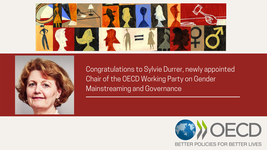 Teplova_Tatyana's tweet image. 🙌Congratulations to Sylvie Durrer @equality_swiss, appointed as Chair of the OECD Working Party on #Gender Mainstreaming &amp;amp; Governance. Looking forward to advancing #GBV &amp;amp; #gender #data agenda, implementation of #OECD gender standards via monitoring, tools &amp;amp; policy dialogue.